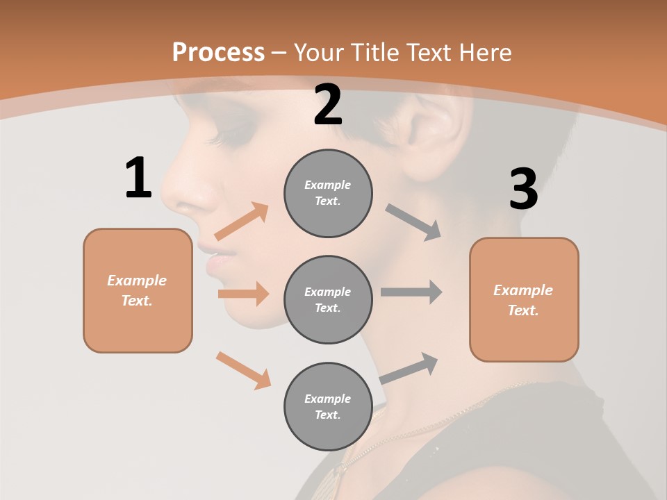 Portrait Short Smiling PowerPoint Template