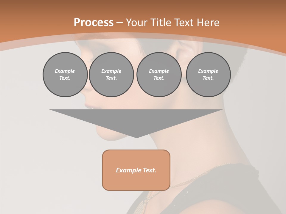 Portrait Short Smiling PowerPoint Template