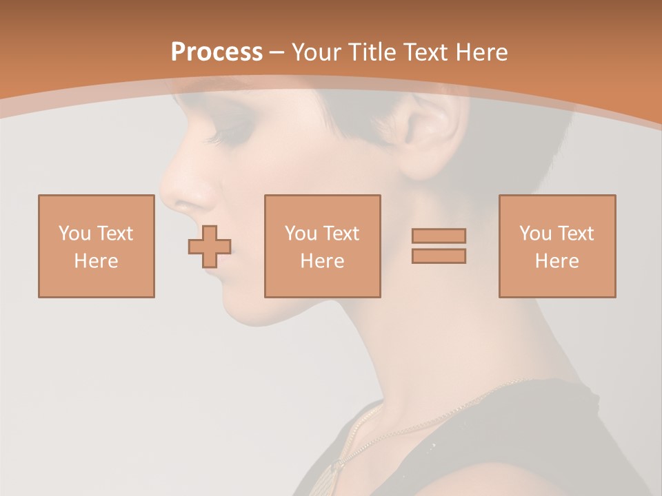 Portrait Short Smiling PowerPoint Template