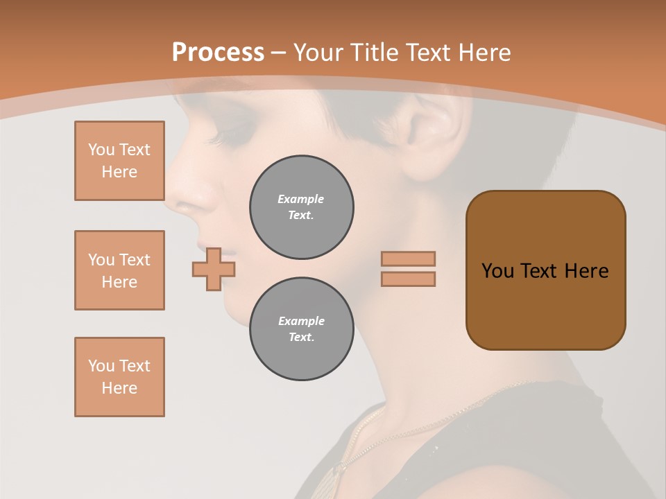 Portrait Short Smiling PowerPoint Template