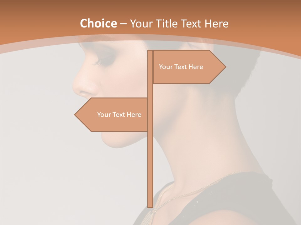 Portrait Short Smiling PowerPoint Template