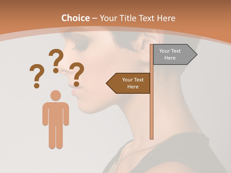 Portrait Short Smiling PowerPoint Template