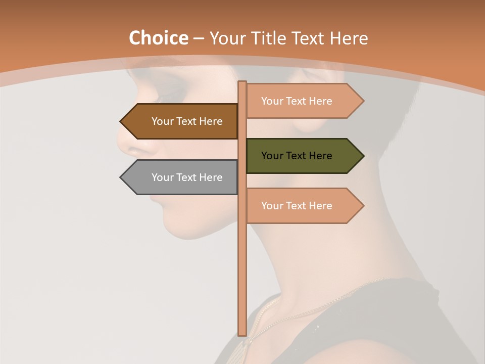 Portrait Short Smiling PowerPoint Template