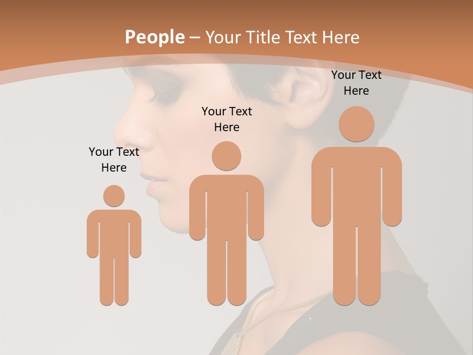 Portrait Short Smiling PowerPoint Template