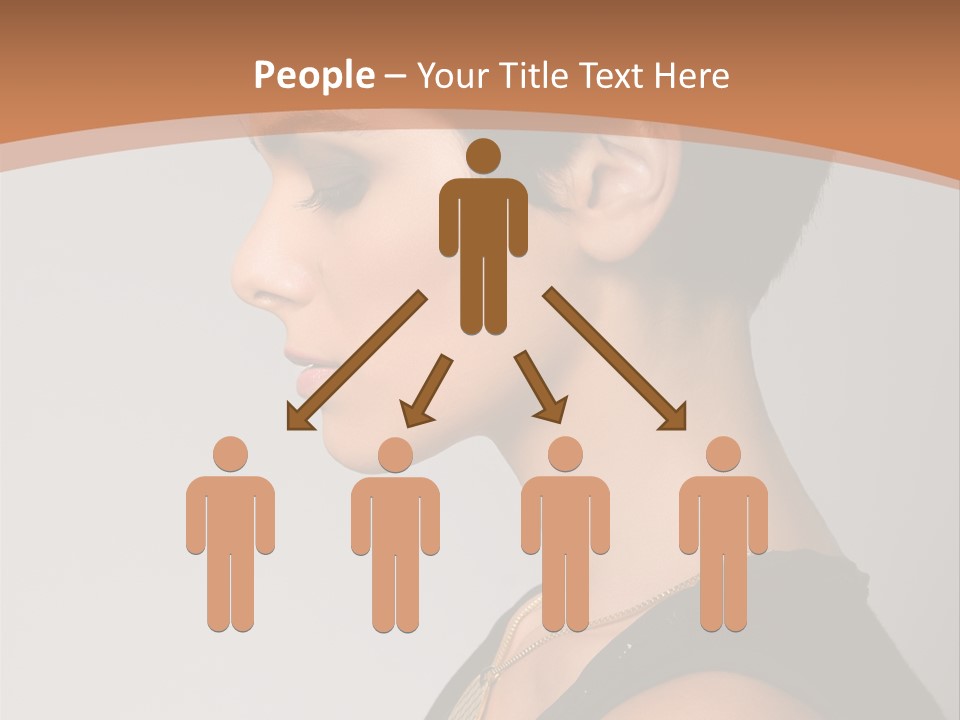 Portrait Short Smiling PowerPoint Template