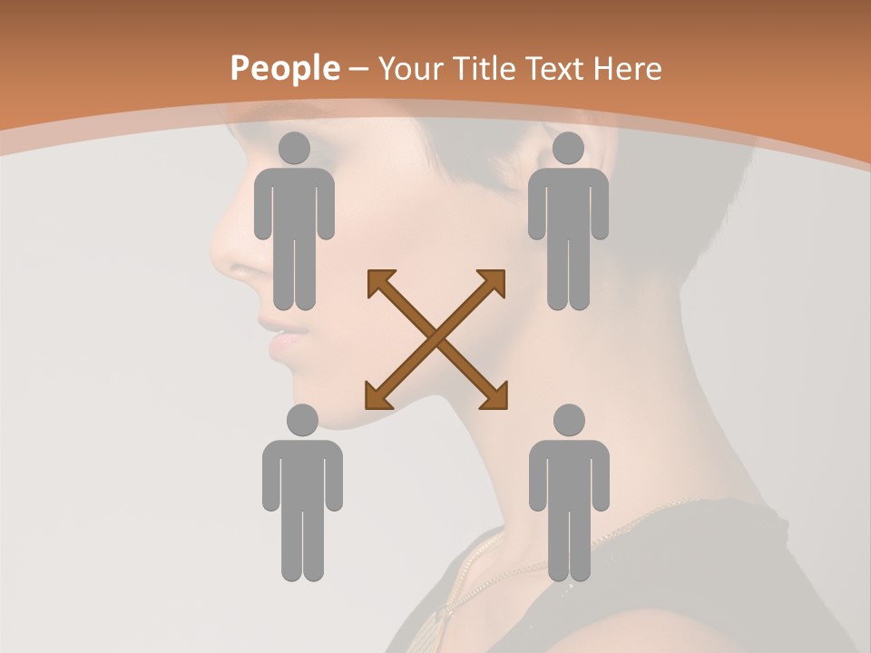 Portrait Short Smiling PowerPoint Template