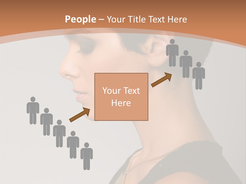 Portrait Short Smiling PowerPoint Template