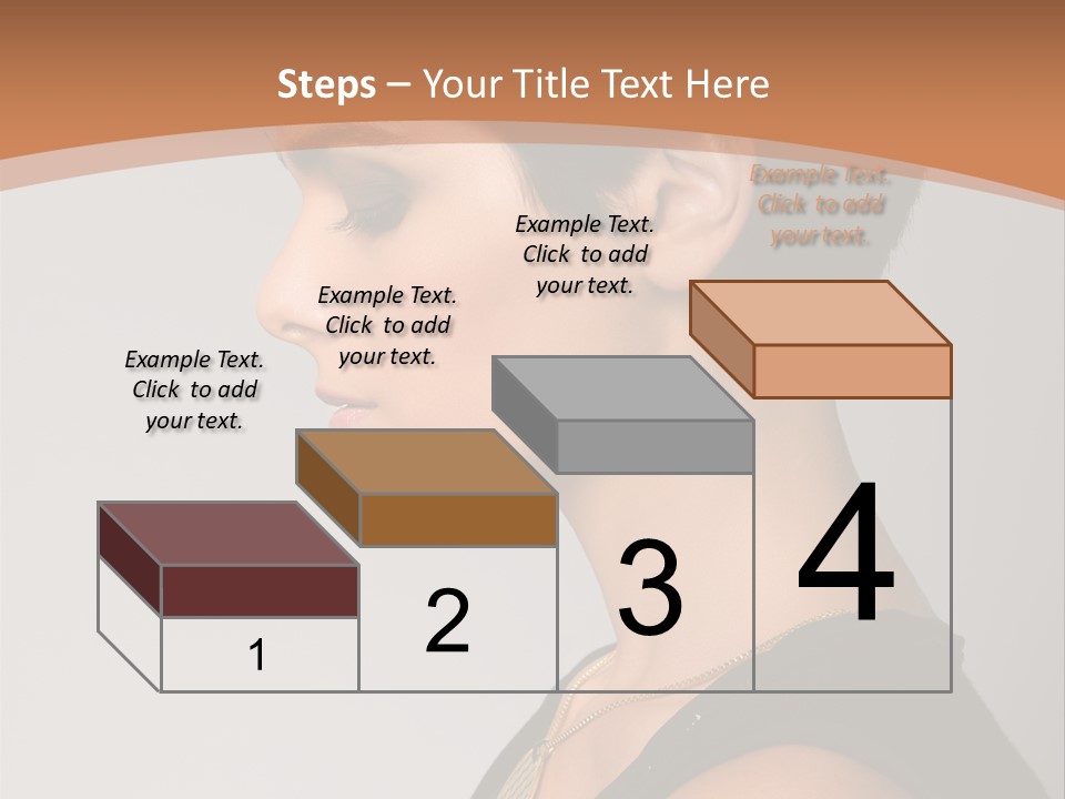 Portrait Short Smiling PowerPoint Template