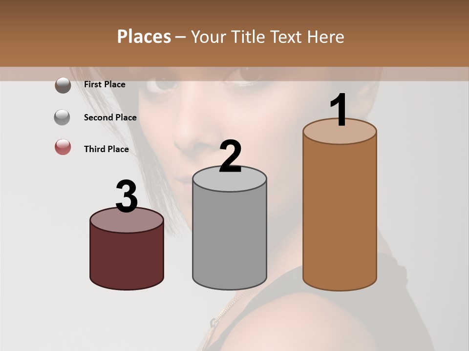 Brown Elegance Brunette PowerPoint Template