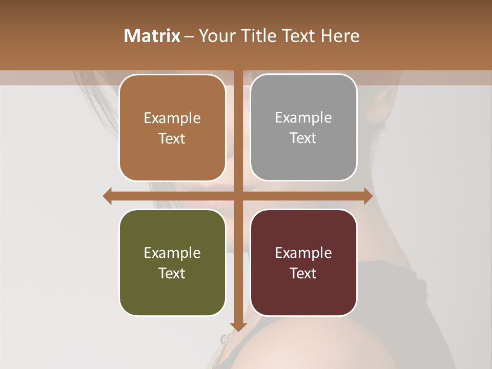 Brown Elegance Brunette PowerPoint Template