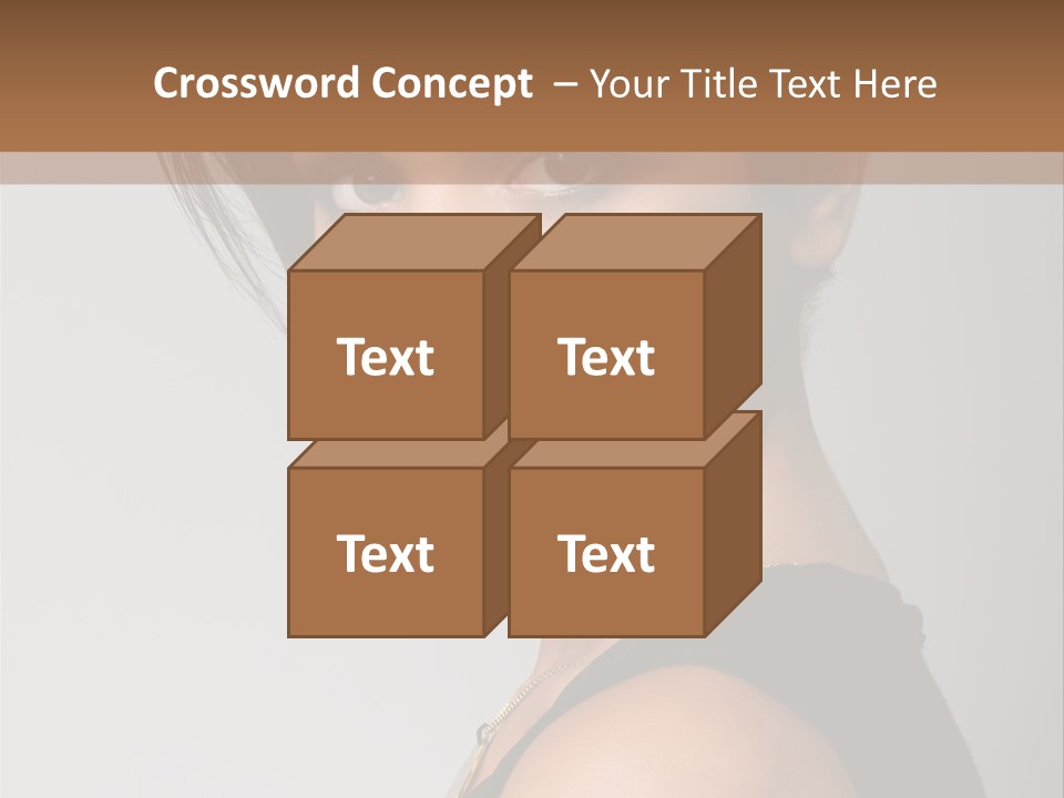 Brown Elegance Brunette PowerPoint Template