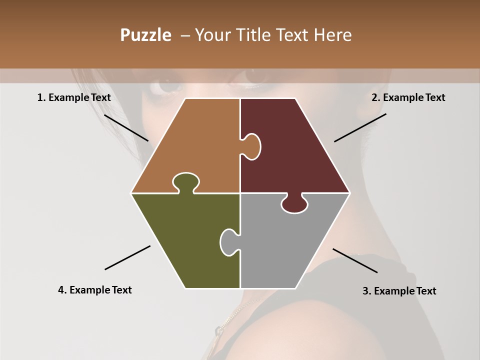 Brown Elegance Brunette PowerPoint Template