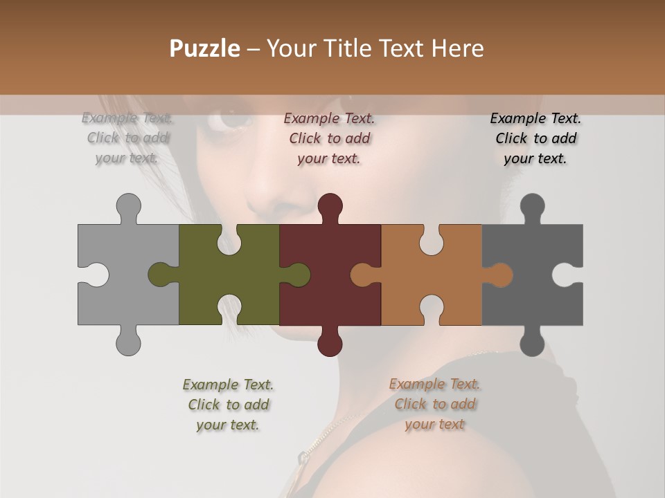 Brown Elegance Brunette PowerPoint Template