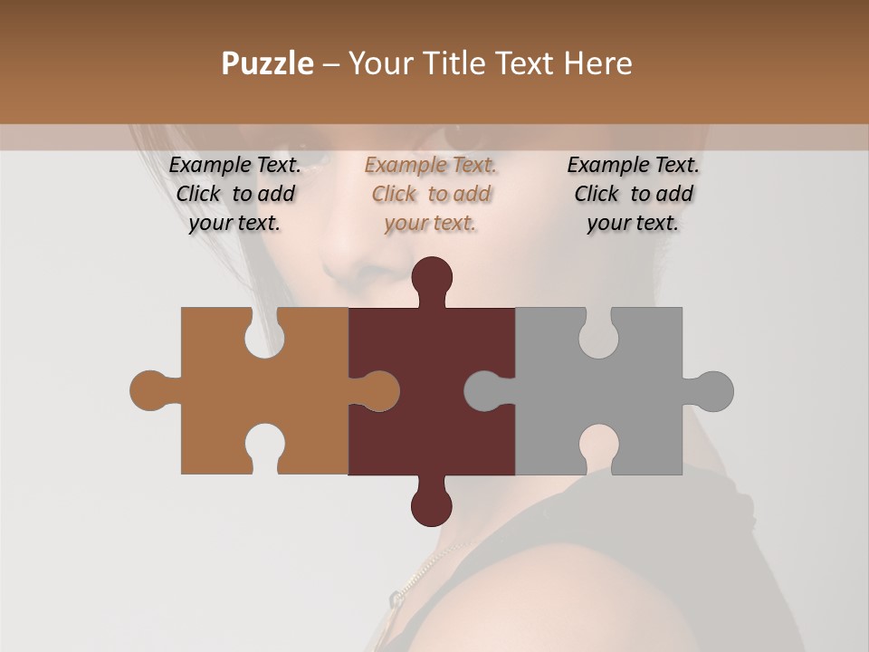 Brown Elegance Brunette PowerPoint Template