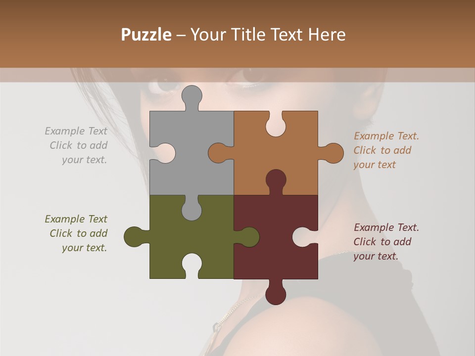 Brown Elegance Brunette PowerPoint Template