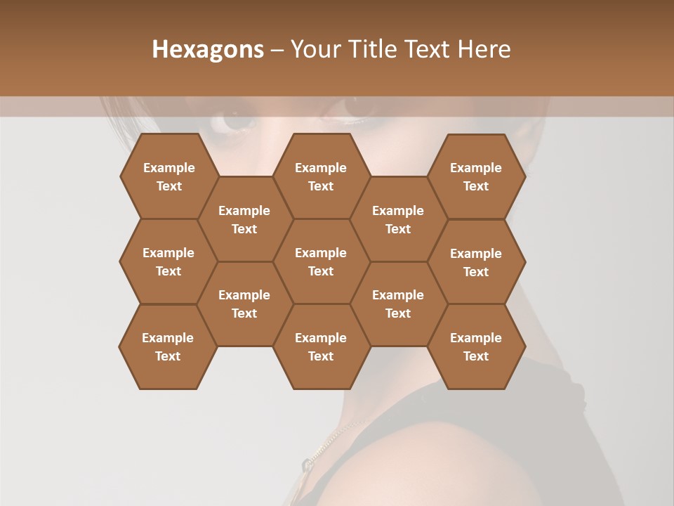 Brown Elegance Brunette PowerPoint Template