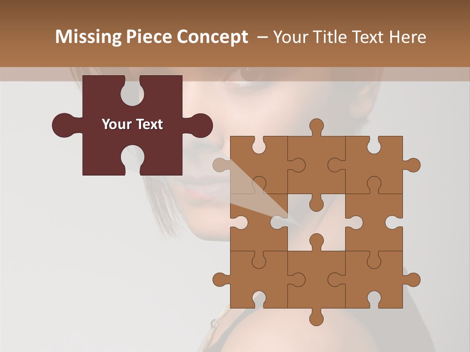 Brown Elegance Brunette PowerPoint Template