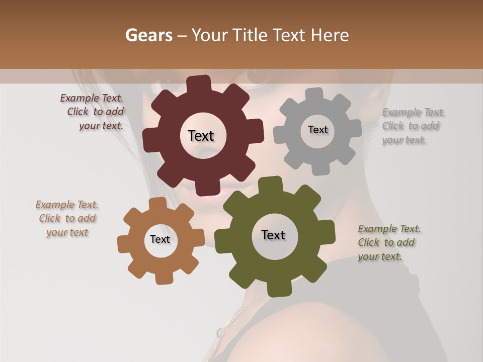 Brown Elegance Brunette PowerPoint Template