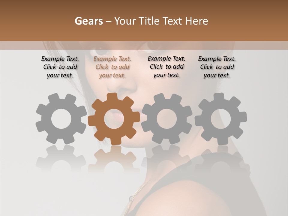 Brown Elegance Brunette PowerPoint Template