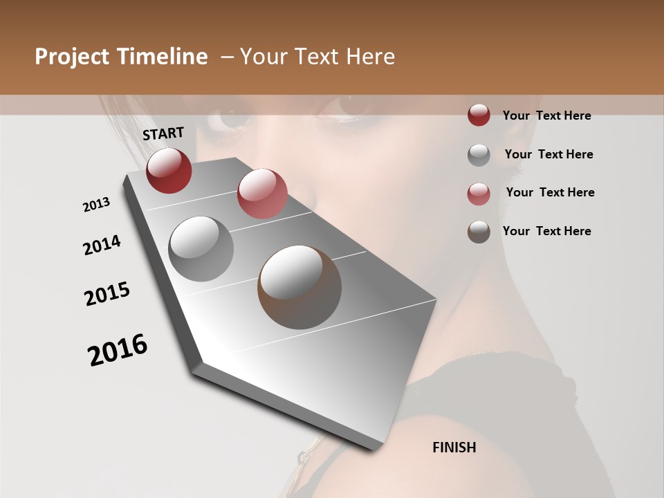 Brown Elegance Brunette PowerPoint Template