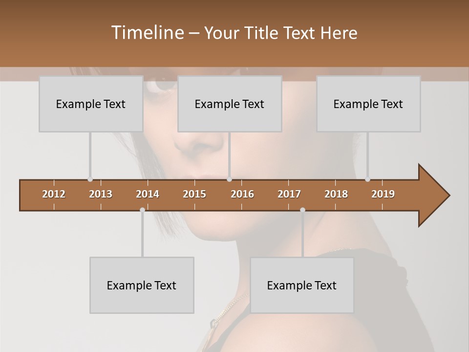 Brown Elegance Brunette PowerPoint Template