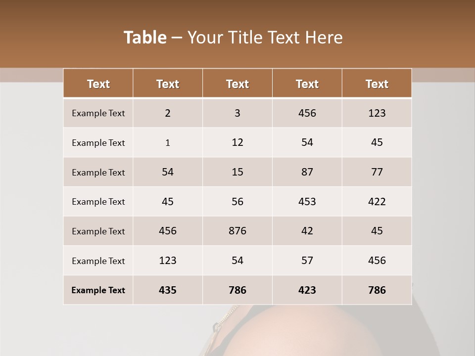 Brown Elegance Brunette PowerPoint Template