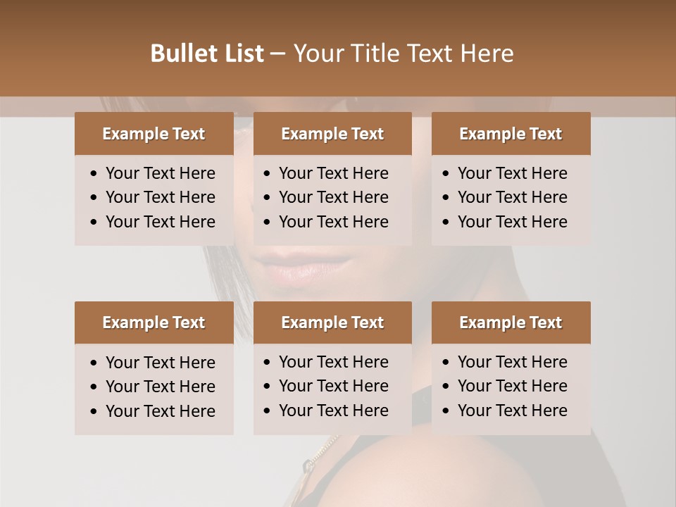 Brown Elegance Brunette PowerPoint Template