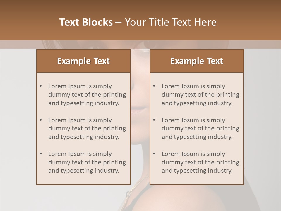 Brown Elegance Brunette PowerPoint Template