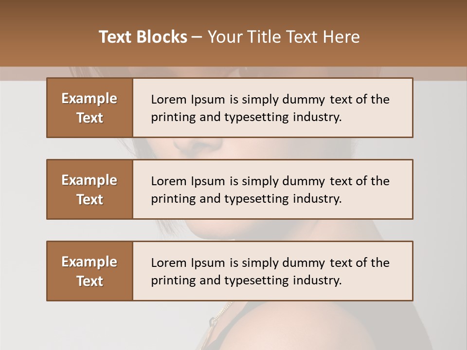 Brown Elegance Brunette PowerPoint Template