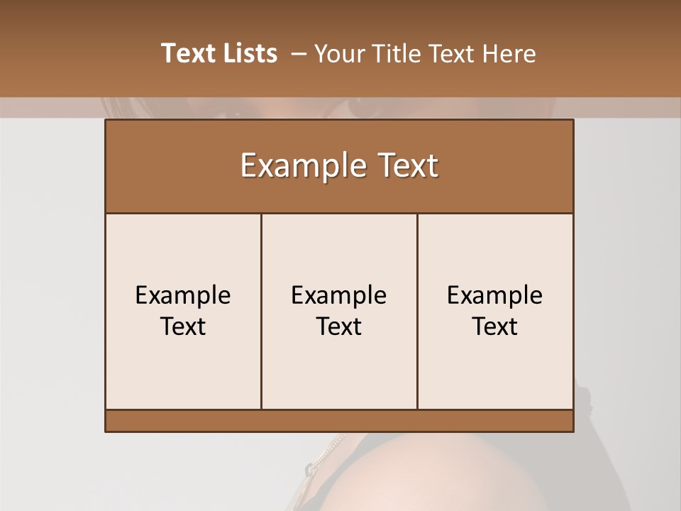 Brown Elegance Brunette PowerPoint Template