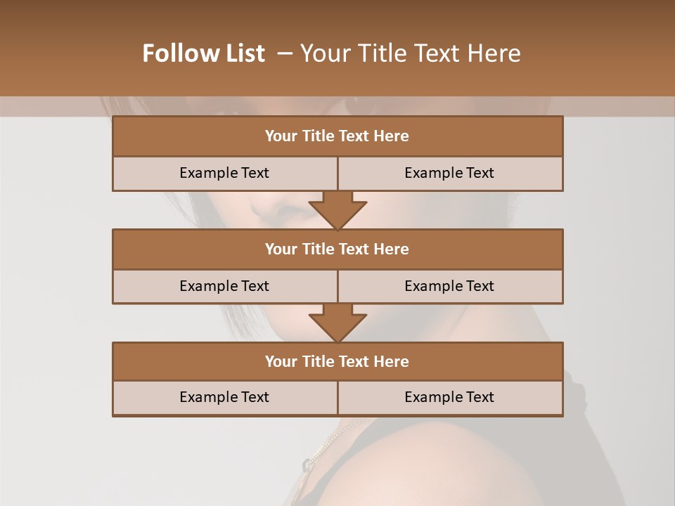 Brown Elegance Brunette PowerPoint Template