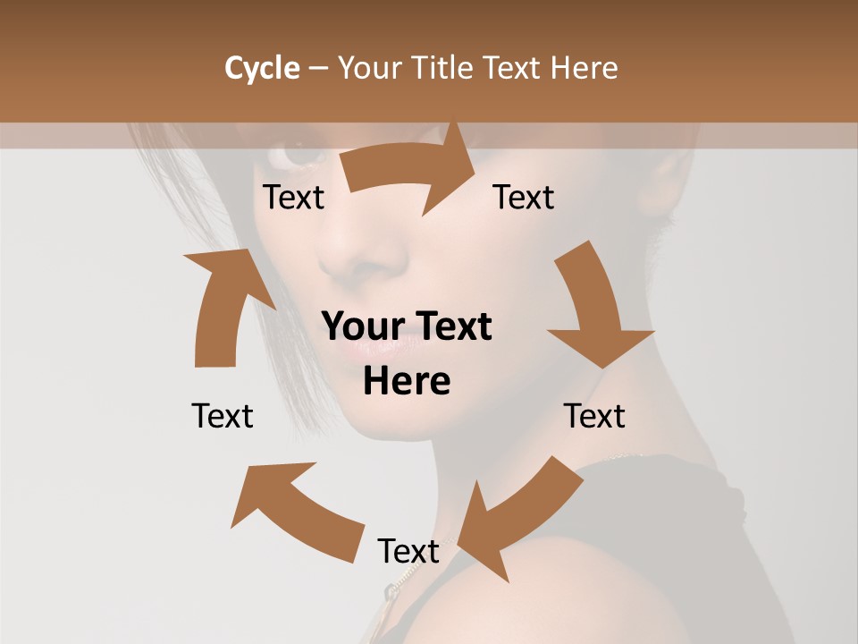 Brown Elegance Brunette PowerPoint Template