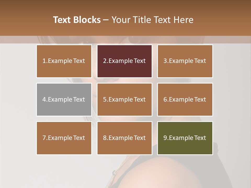 Brown Elegance Brunette PowerPoint Template