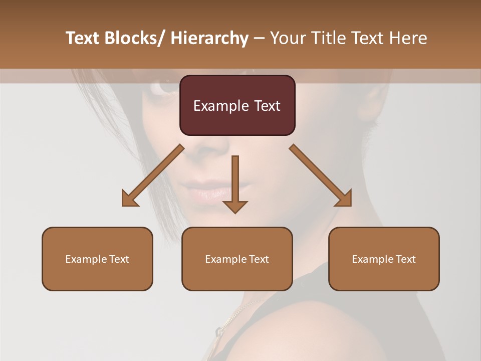 Brown Elegance Brunette PowerPoint Template