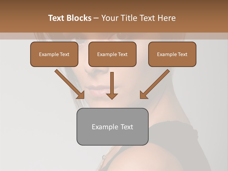 Brown Elegance Brunette PowerPoint Template