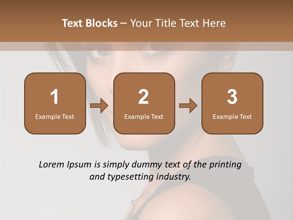 Brown Elegance Brunette PowerPoint Template