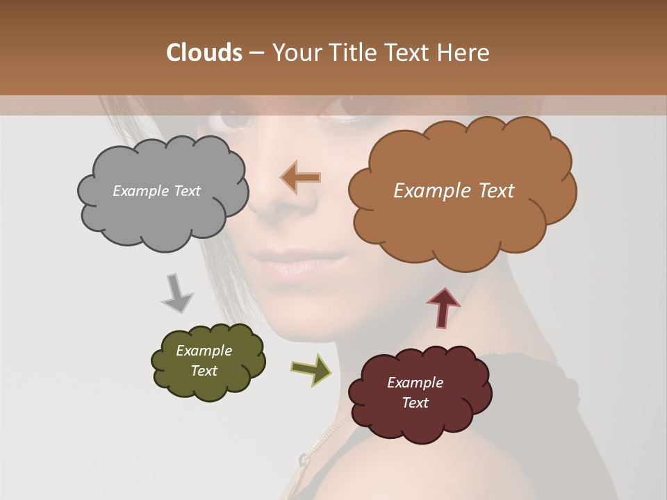 Brown Elegance Brunette PowerPoint Template