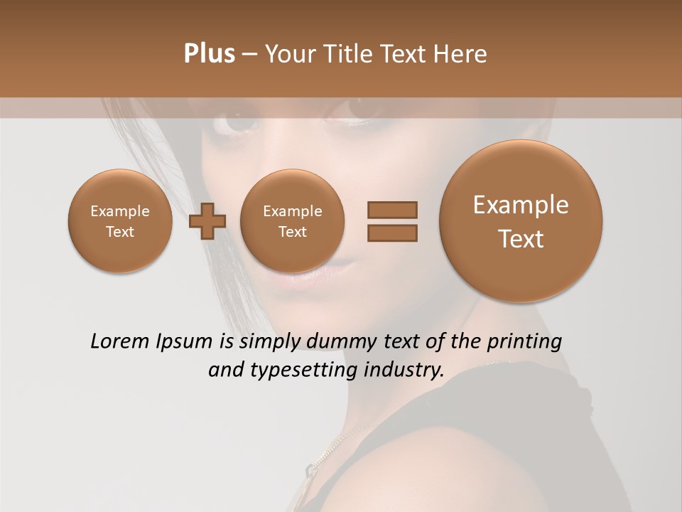 Brown Elegance Brunette PowerPoint Template