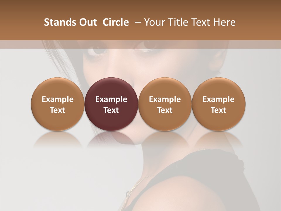Brown Elegance Brunette PowerPoint Template