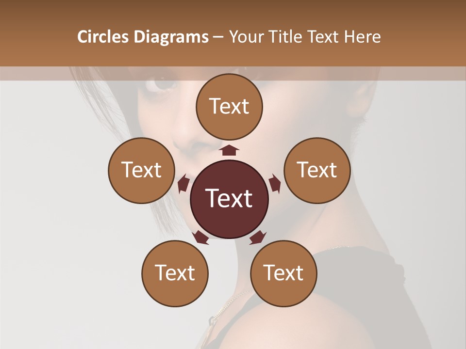 Brown Elegance Brunette PowerPoint Template