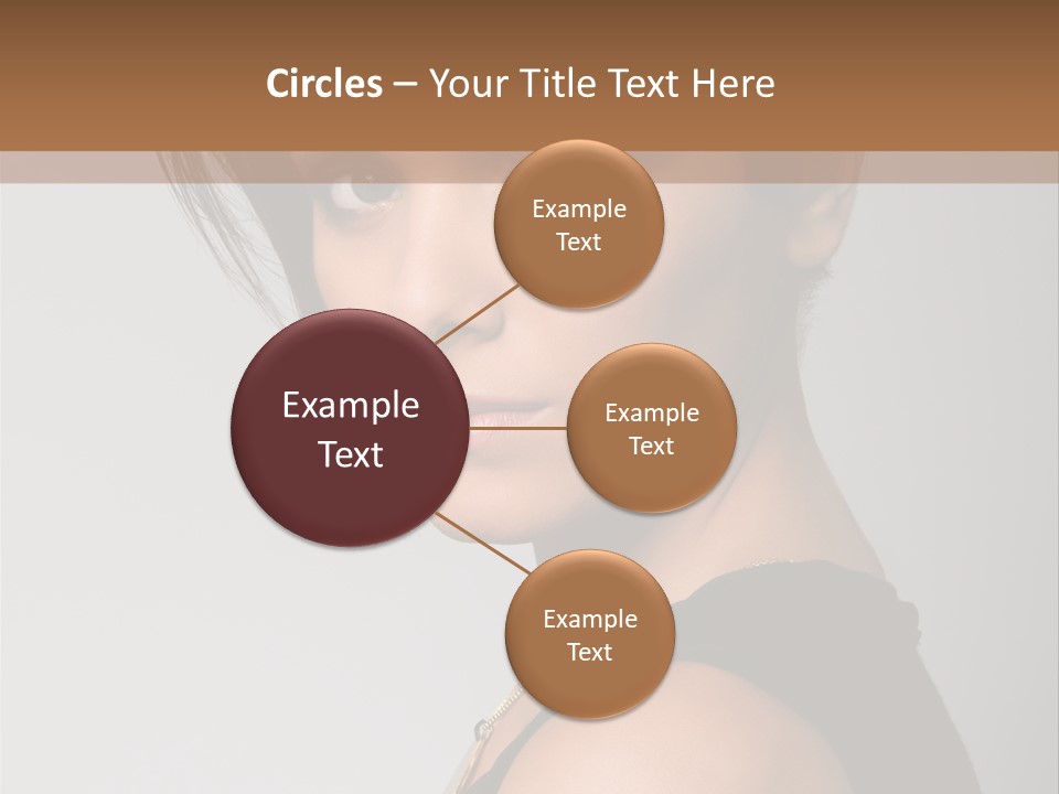 Brown Elegance Brunette PowerPoint Template