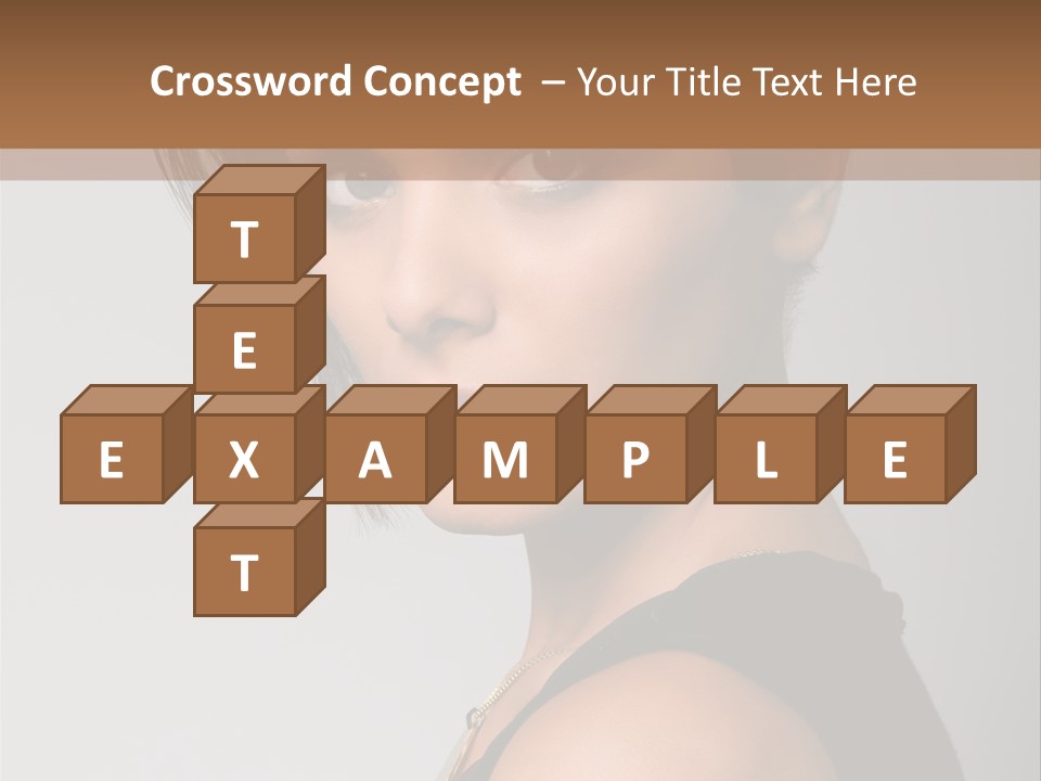 Brown Elegance Brunette PowerPoint Template