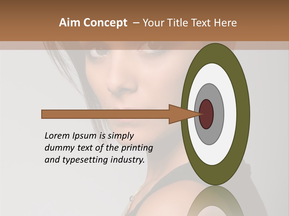 Brown Elegance Brunette PowerPoint Template