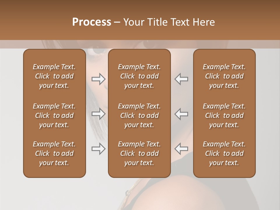 Brown Elegance Brunette PowerPoint Template