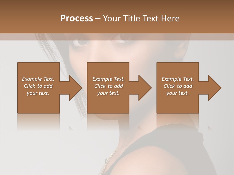 Brown Elegance Brunette PowerPoint Template