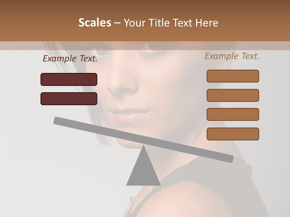 Brown Elegance Brunette PowerPoint Template