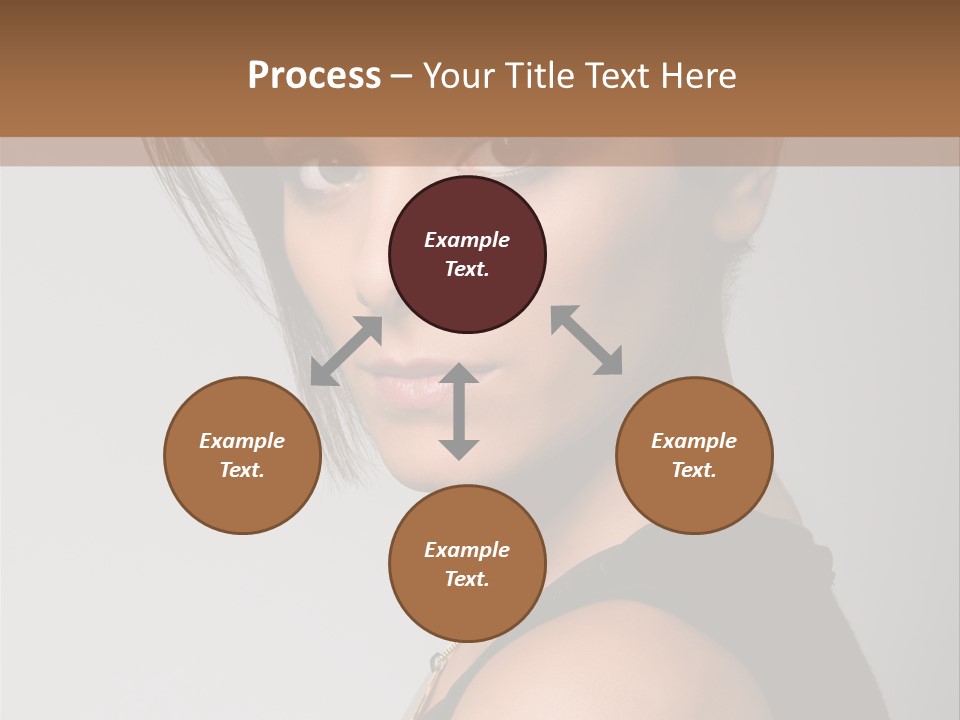 Brown Elegance Brunette PowerPoint Template