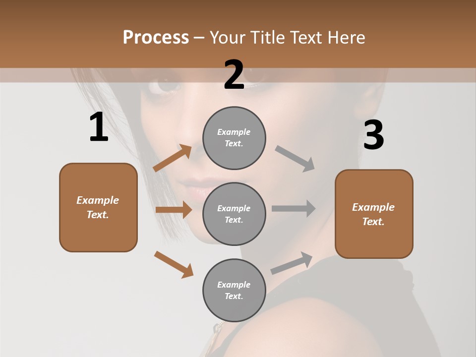 Brown Elegance Brunette PowerPoint Template