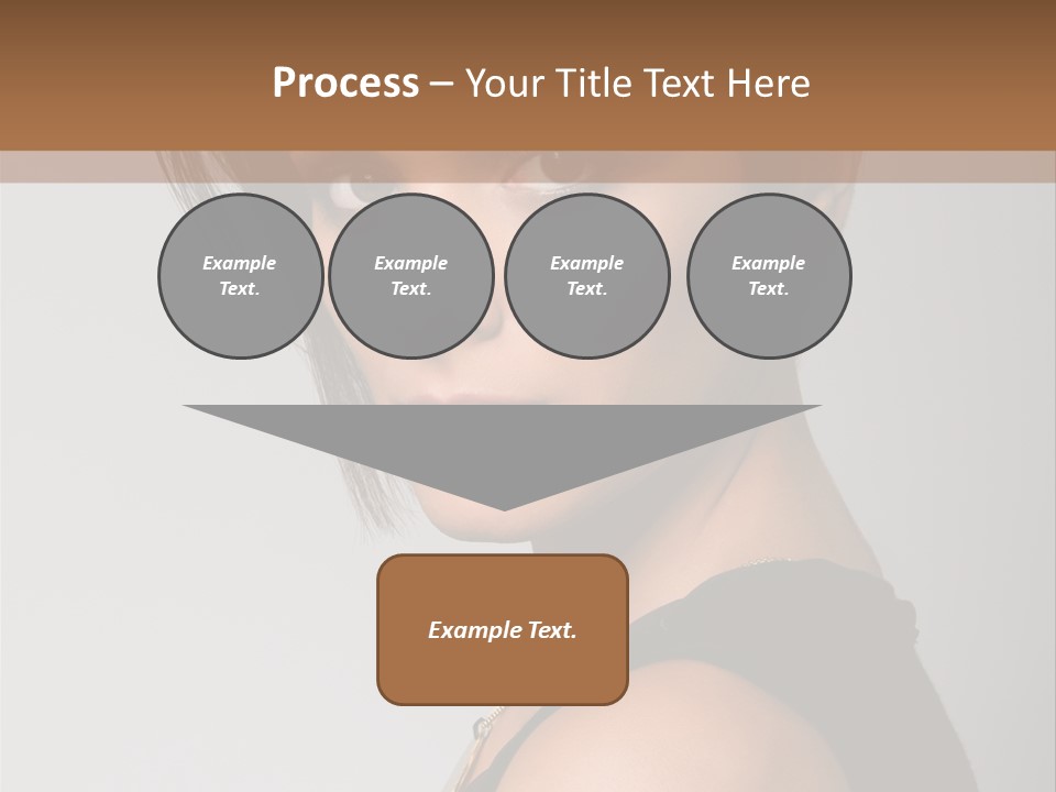 Brown Elegance Brunette PowerPoint Template