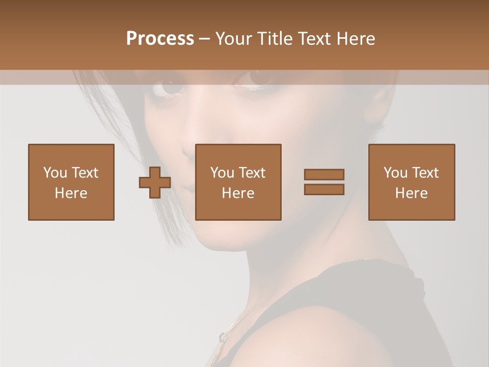 Brown Elegance Brunette PowerPoint Template